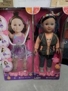 lot 327 image: My Life Doll and Stand...