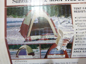 Sunbacker 2 Man Wedge Design Dome Tent