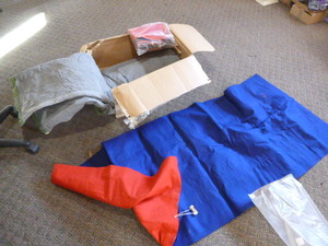 Canvas Tent and 2 Air Mattresses