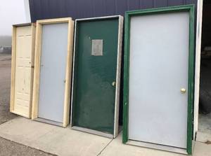 (4) Standard Steel Entry Doors