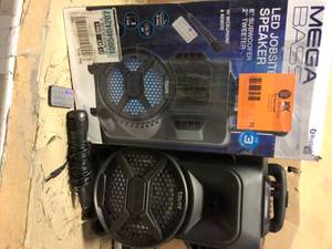 lot 78 image: Tzumi Megabass LED Jobsite Speaker&nbspCustomer Returns See Picutres