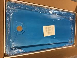 lot 11 image: 60 in. x 30 in. Single Threshold Left Drain Shower Base in White&nbspCustomer Returns See Picutres