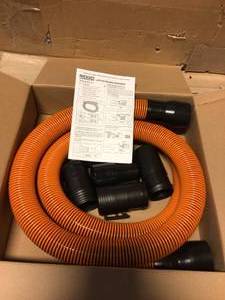 lot 32 image: RIDGID 1-78 in. x 10 ft. Pro-Grade Locking Vacuum Hose Kit for RIDGID WetDry Shop Vacuums&nbspCustomer Returns See PicutresCustomer Returns See Picutres