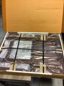 lot 34 image: Darlene 21.6 in. Walnut 2-Piece Snack Table&nbspCustomer Returns See Picutres