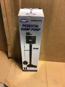 lot 57 image: Superior Pump 13 HP Non-Submersible Pedestal Sump Pump&nbspCustomer Returns See Picutres