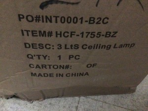 3-light ceiling lamp 2-pack