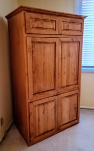 lot 12 image: Wood Entertainment Cabinet