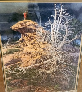 lot 36 image: Framed Prayer for the Wild Things Print by Bev Doolittle