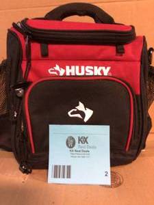 lot 2 image: Husky 9 in. Lunch Box Cooler Bag Customer Returns See Pictures