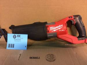 lot 4 image: Milwaukee 2722-20 18V Super Sawzall Reciprocating Saw (Tool-Only) Customer Returns See Pictures