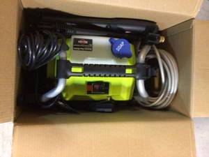 lot 50 image: RYOBI 1900 PSI 1.2 GPM Cold Water Wheeled Electric Pressure Washer Customer Returns See Pictures
