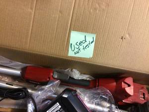 lot 52 image: Toro 60-Volt Max Lithium-Ion Brushless Cordless 14 in.16 in. String Trimmer - 2.5 Ah Battery and Charger Included  USED NOT TESTED Customer Returns See Pictures
