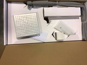 lot 59 image: Belanger 1-Spray Square Hand Shower and Showerhead from Wall Combo Kit with Slide Bar in Polished Chrome Customer Returns See Pictures