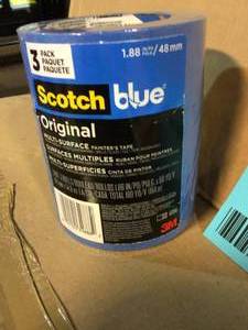 lot 61 image: 3M 2090-48EP3 Scotch 2090-48evp Painters Tape, 60 Yd L, 1.88 In W, Crepe Paper Backing, Blue Customer Returns See Pictures