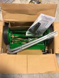 lot 73 image: Scotts 14 in. 5-Blade Manual Walk Behind Push Reel Mower Customer Returns See Pictures