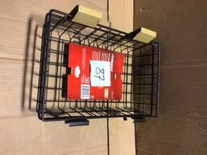 lot 87 image: Husky Slat Wall and Track 15 in. Basket Customer Returns See Pictures