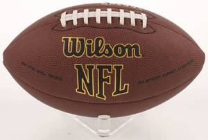 lot 15 image: New York Giants Kenny Golladay Signed Wilson NFL Logo Football Beckett COA