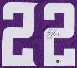 lot 5 image: Minnesota Vikings Harrison Smith Signed Purple Pro Style Jersey Beckett COA