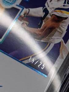 lot 109 image: Justin Jefferson Encased RPA Autographed Dual Patch Football Rookie Card # 1525