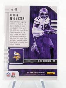 lot 120 image: Justin Jefferson Absolute 2020 Football Rookie Card