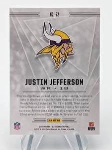 lot 124 image: Refractor Justin Jefferson Illusions Football Rookie Card