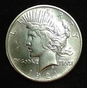 1921 Peace Dollar