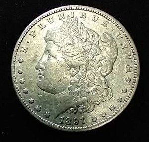 1891-CC Morgan Dollar