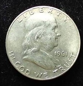 1961-D 90% Silver Franklin Half Dollar