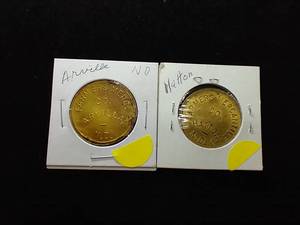 2 North Dakota Trade Tokens