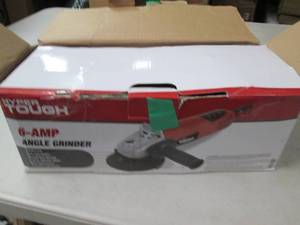 lot 6 image: hyper tough 6-amp angle grinder pow...