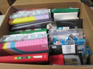 lot 25 image: Binders, book covers, pencil cases,...