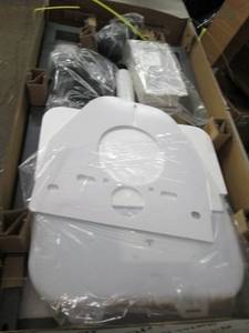 lot 37 image: Wall hung toilet concealed tank, op...