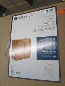 lot 39 image: Glacier Bay 30 vanity, open box...