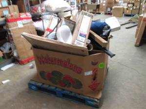 lot 65 image: palletgaylord of misc ...