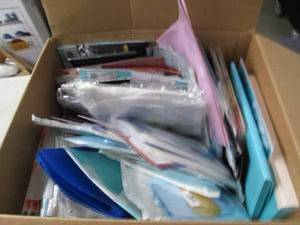 lot 70 image: box of dividers, sheet protectors a...