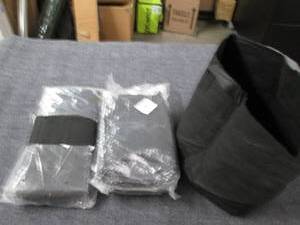 lot 87 image: 2 packages of 7 gallon black grow b...