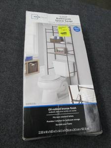 lot 95 image: 3-shelf bathroom saver open box ...