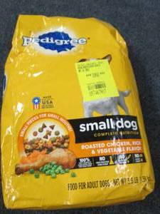 lot 98 image: pedigree small dog 3.5lbs of dog fo...
