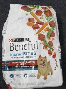 lot 100 image: purina 3.5lbs of dog food ...