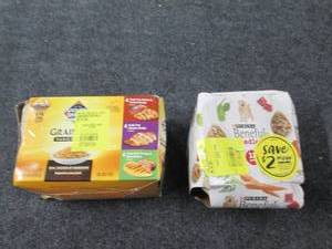 lot 107 image: 2 boxes of soft dog food ...