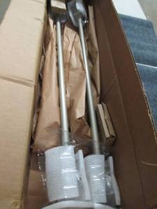 lot 124 image: 2 cutrtain rods ...