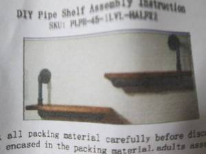 lot 127 image: diy pipe shelf ...