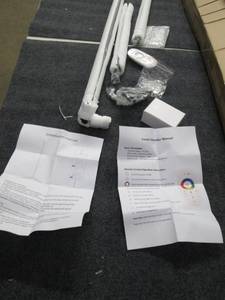 lot 132 image: led stand light with remote ...