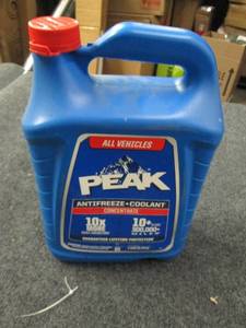 lot 138 image: peak antifreeze concentrate 1 gallo...