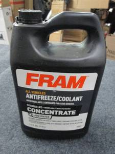 lot 156 image: gallon of fram all vehicles antifre...