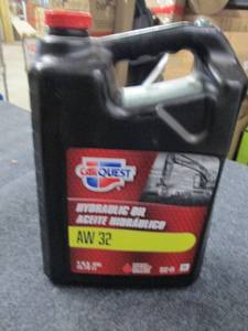 lot 182 image: gallon of carquest hydraulic oil aw...
