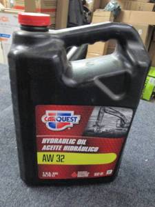 lot 184 image: gallon of carquest hydraulic oil aw...