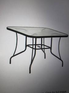 lot 205 image: Augusta patio table, needs assembly...