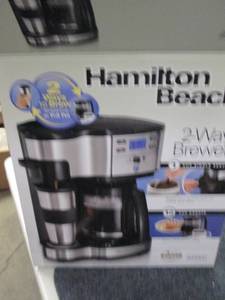 lot 267 image: hamilton beach 2-way brewer missing...