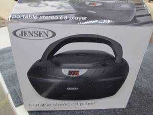 lot 287 image: jensen portable stereo cd player ...